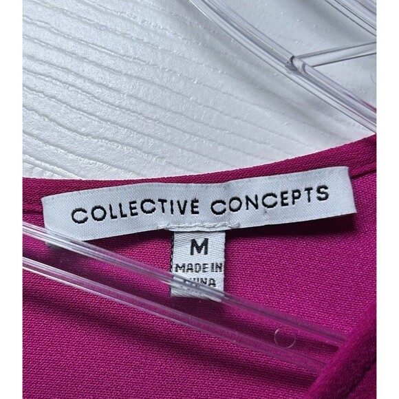 Collective Concepts Women’s Sleeveless A Line Dress Hot Pink Size Medium NWOT - Picture 3 of 7